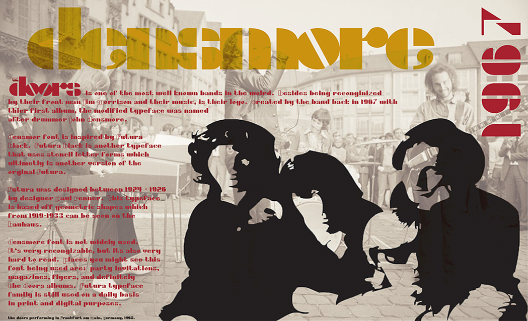 The Doors Densmore Typography Font