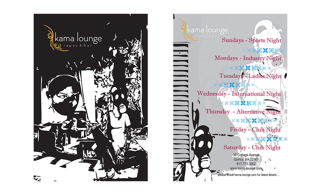 Kama Lounge Promotion Flyer